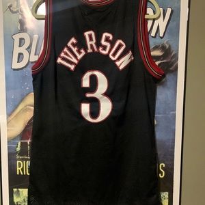 Allen Iverson Basketball Jersey. Never use just displayed. Like New.No Damage.